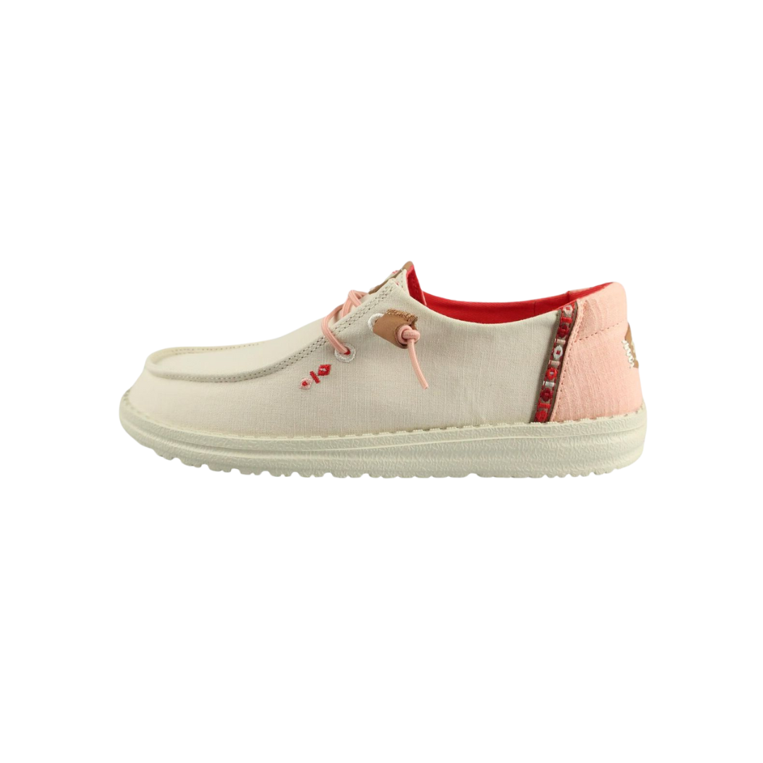 Hey Dude Women's Wendy Chambray White Shoes