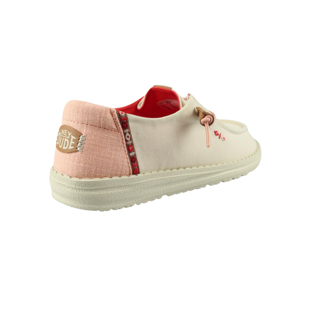 Hey Dude Women's Wendy Chambray White Shoes