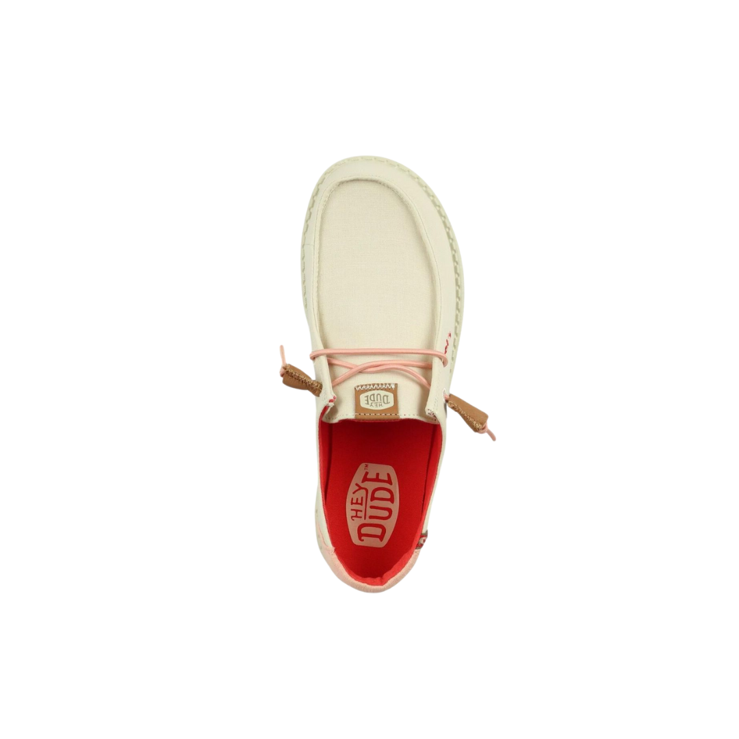 Hey Dude Women's Wendy Chambray White Shoes