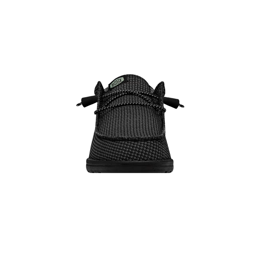 Hey Dude Men's Wally Sport Mesh Black Shoes