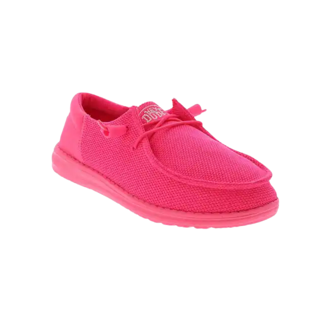 Hey Dude Women's Wendy Funk Mono Electric Pink Shoes
