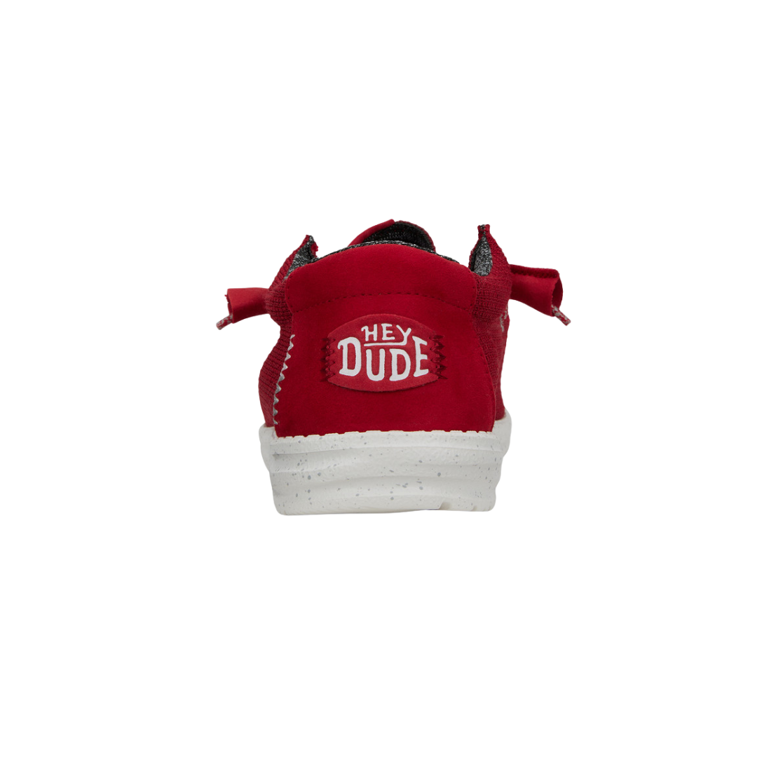 Hey Dude Men's Wally Sport Mesh Dark Red Shoes