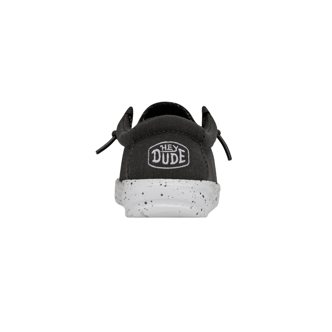 Hey Dude Toddler Boy's Wally Slub Canvas Dark Grey Shoes