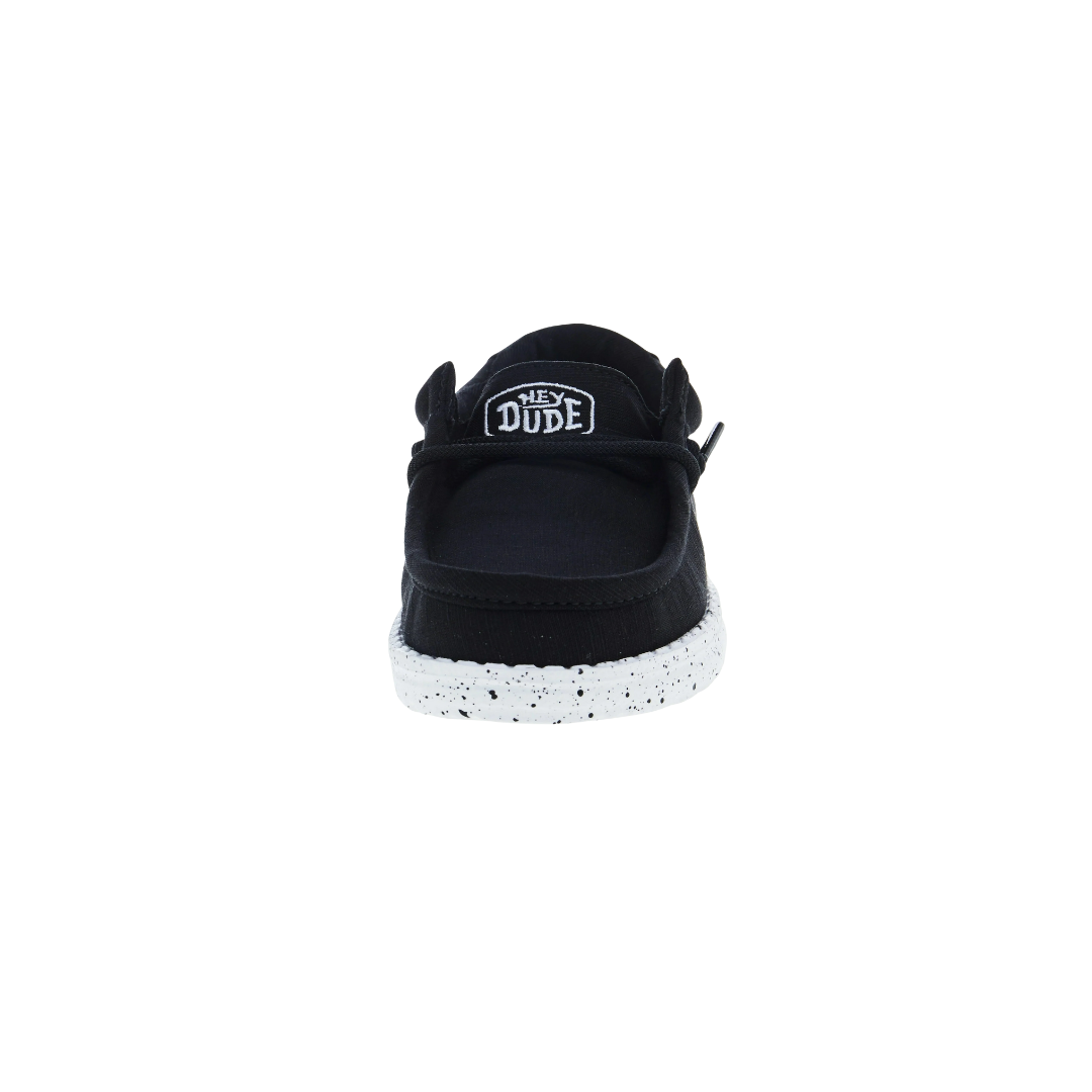 Hey Dude Toddler Boy's Wally Canvas Black Shoes