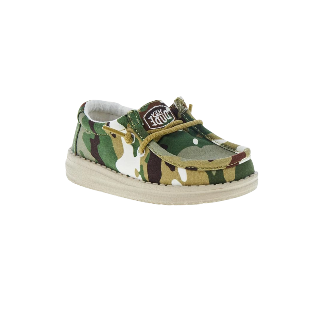 Hey Dude Toddler Boy's Wally Camo Multicolor Shoes