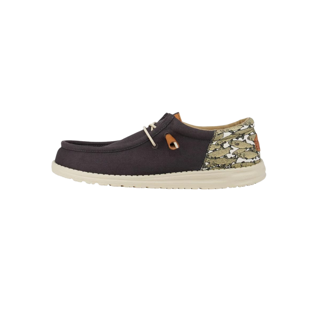 Hey Dude Wally Funk Camo Grey Shoes