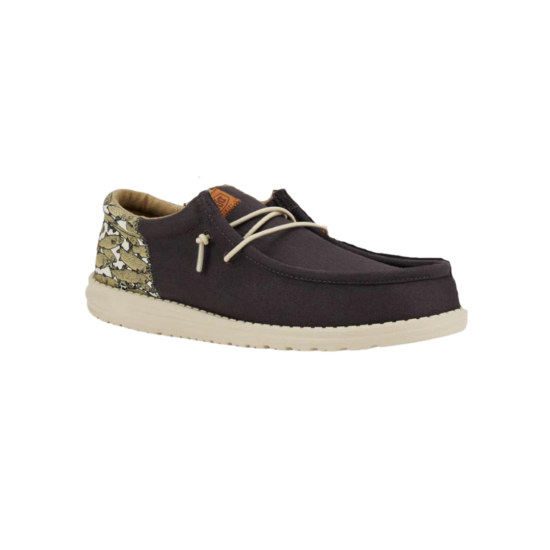 Hey Dude Wally Funk Camo Grey Shoes