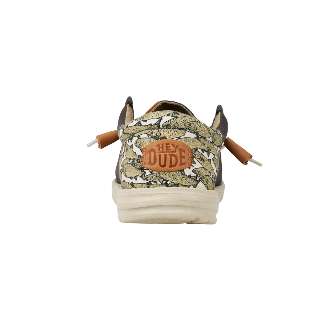 Hey Dude Wally Funk Camo Grey Shoes