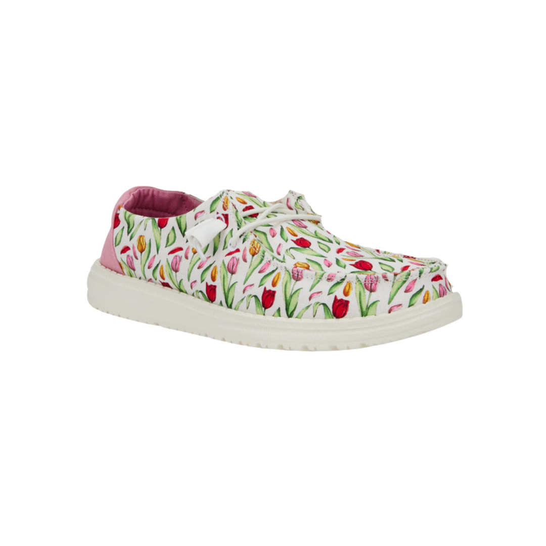 Hey Dude Wendy Women's Flora Tulip Grey Moc