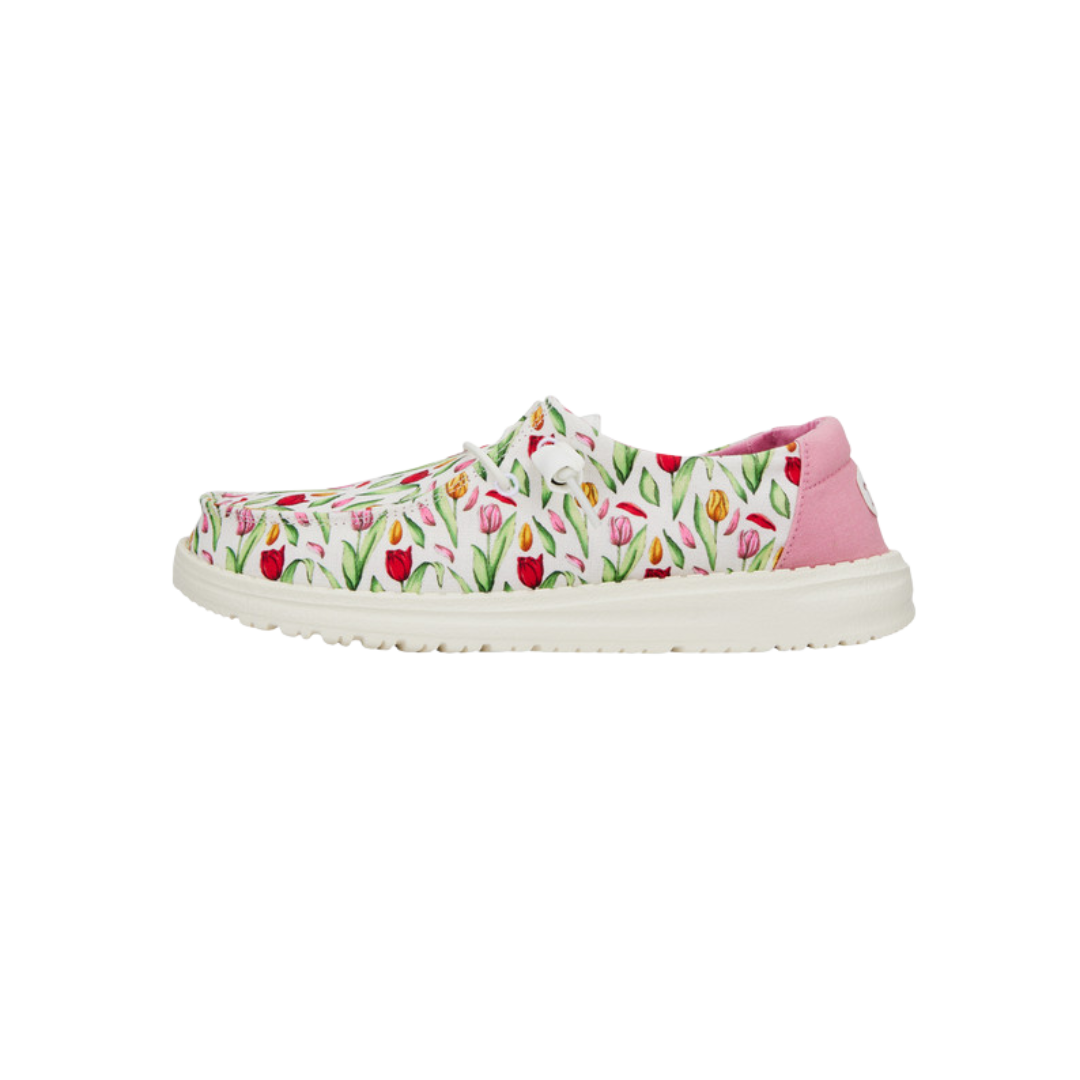 Hey Dude Wendy Women's Flora Tulip Grey Moc
