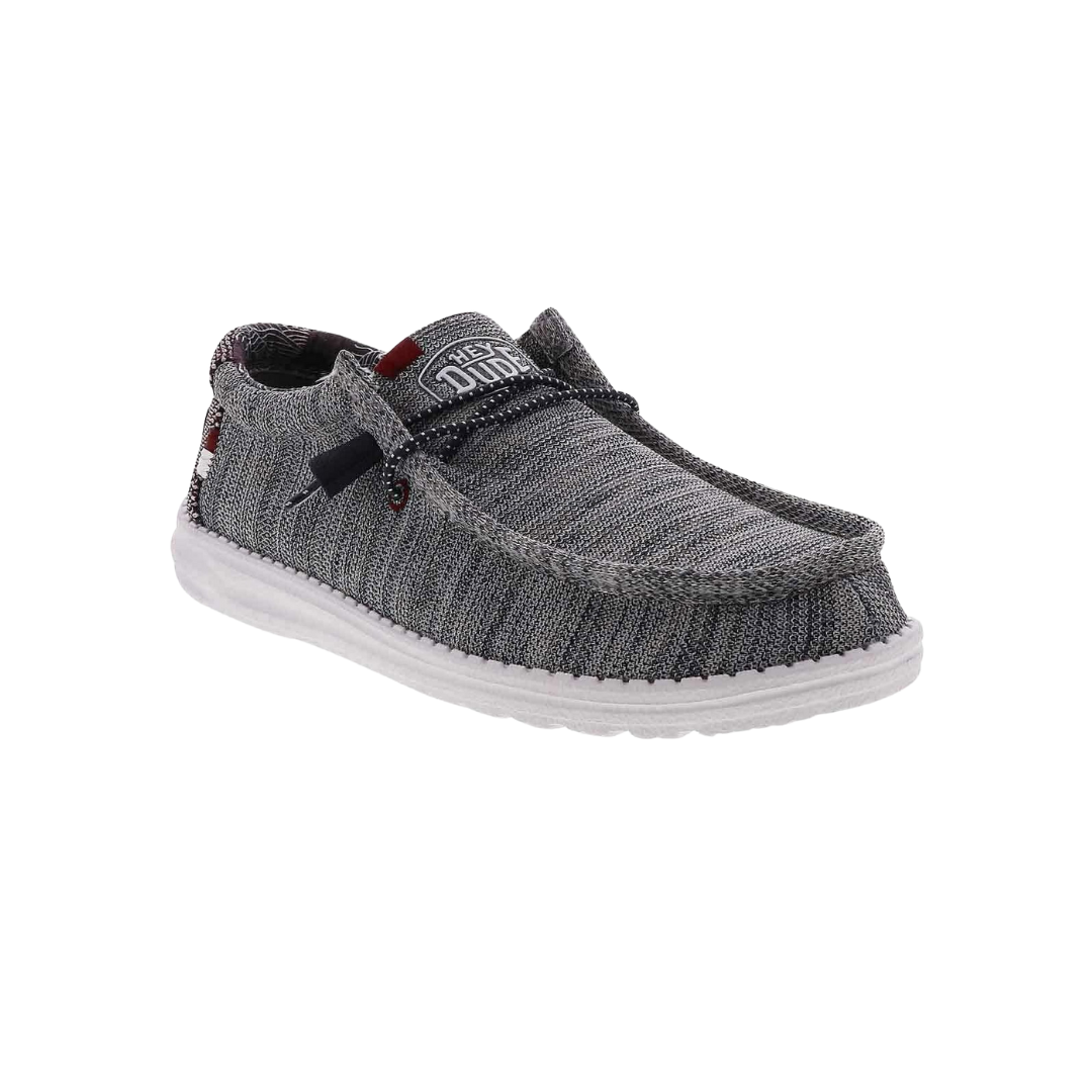 Hey Dude Men's Wally Sox Stitch Blue Shoe