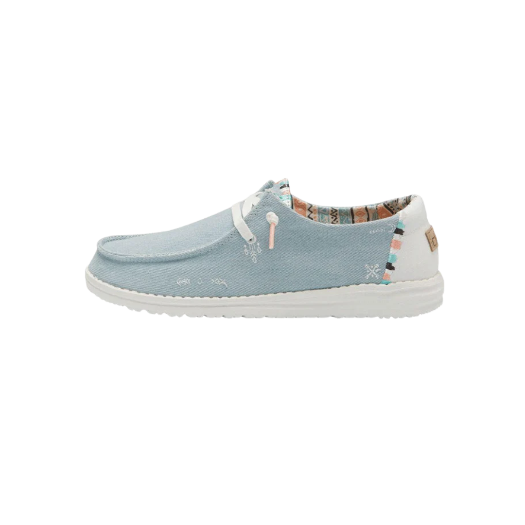 Hey Dude Women's Wendy Boho Light Denim Shoes