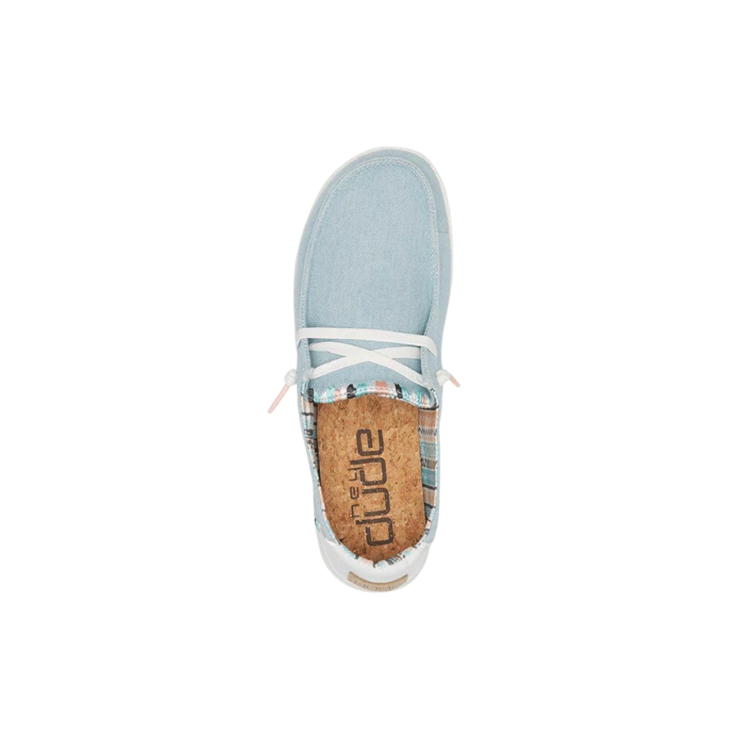 Hey Dude Women's Wendy Boho Light Denim Shoes