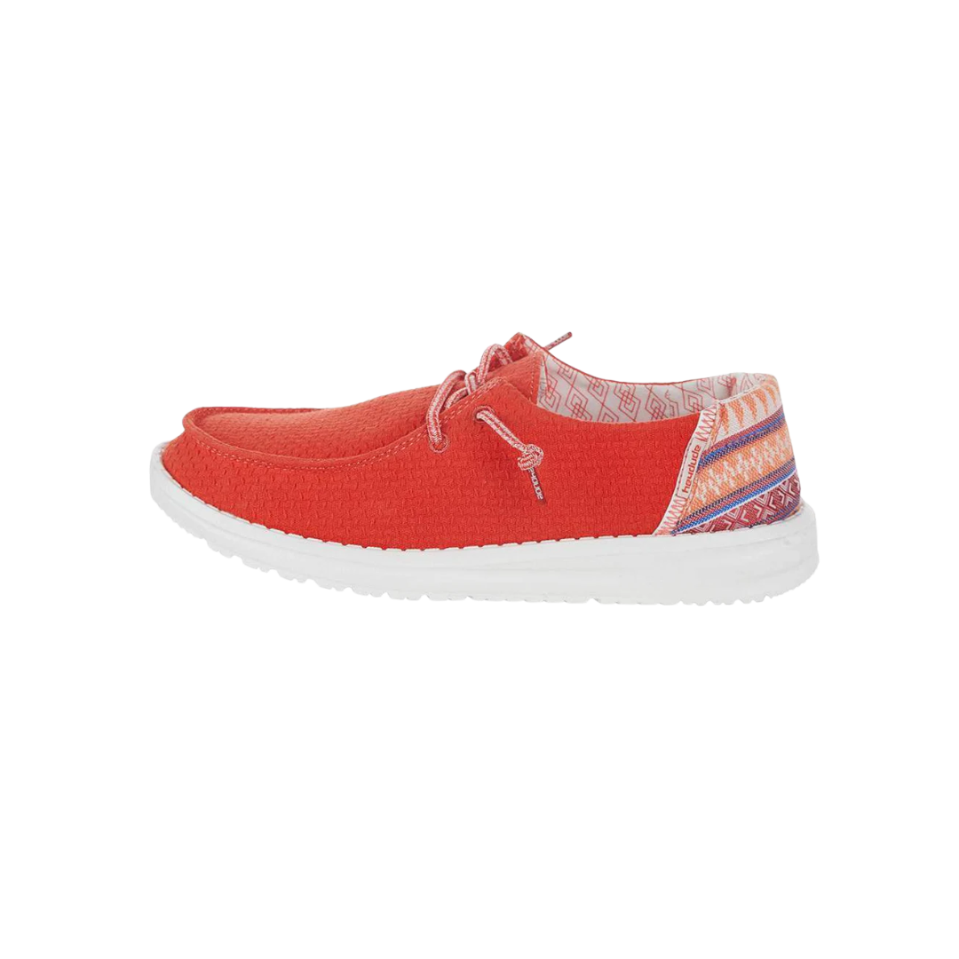 Hey Dude Youth Wendy Youth Aztec Red Shoes