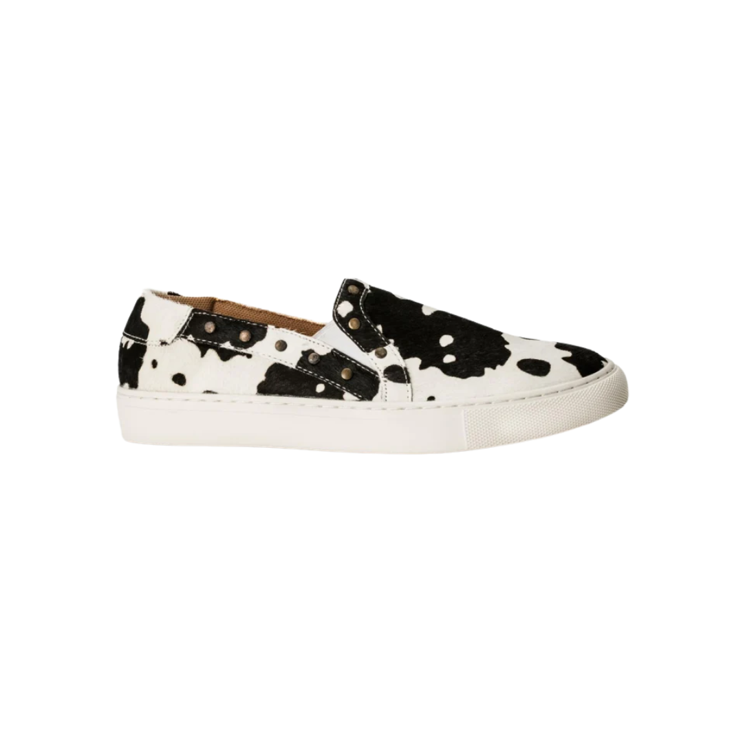Corky Women's Cow Pine Top Slip On Animal Multicolor Shoes