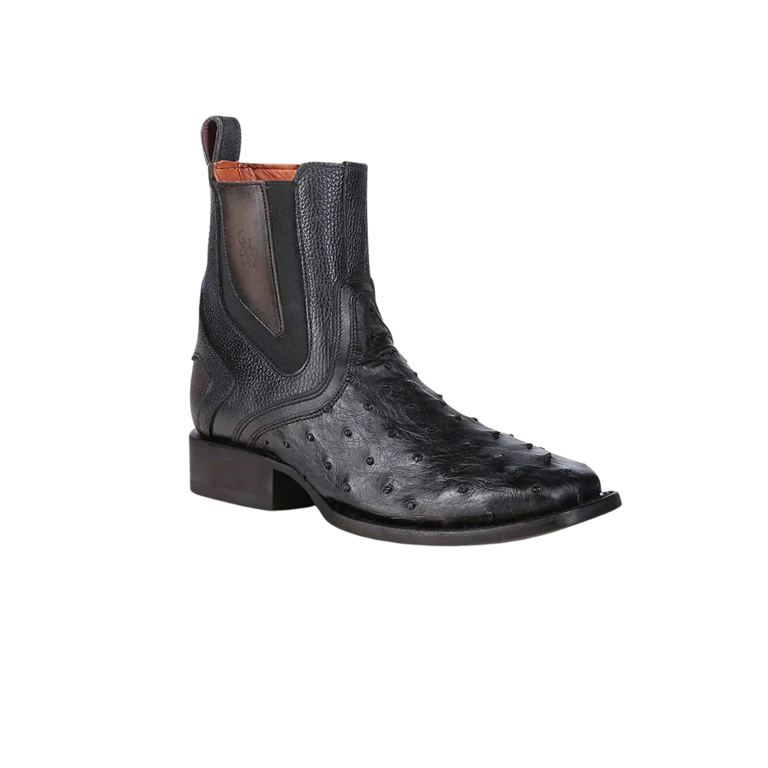 Cuadra Men's Urban Ostrich Black Boots