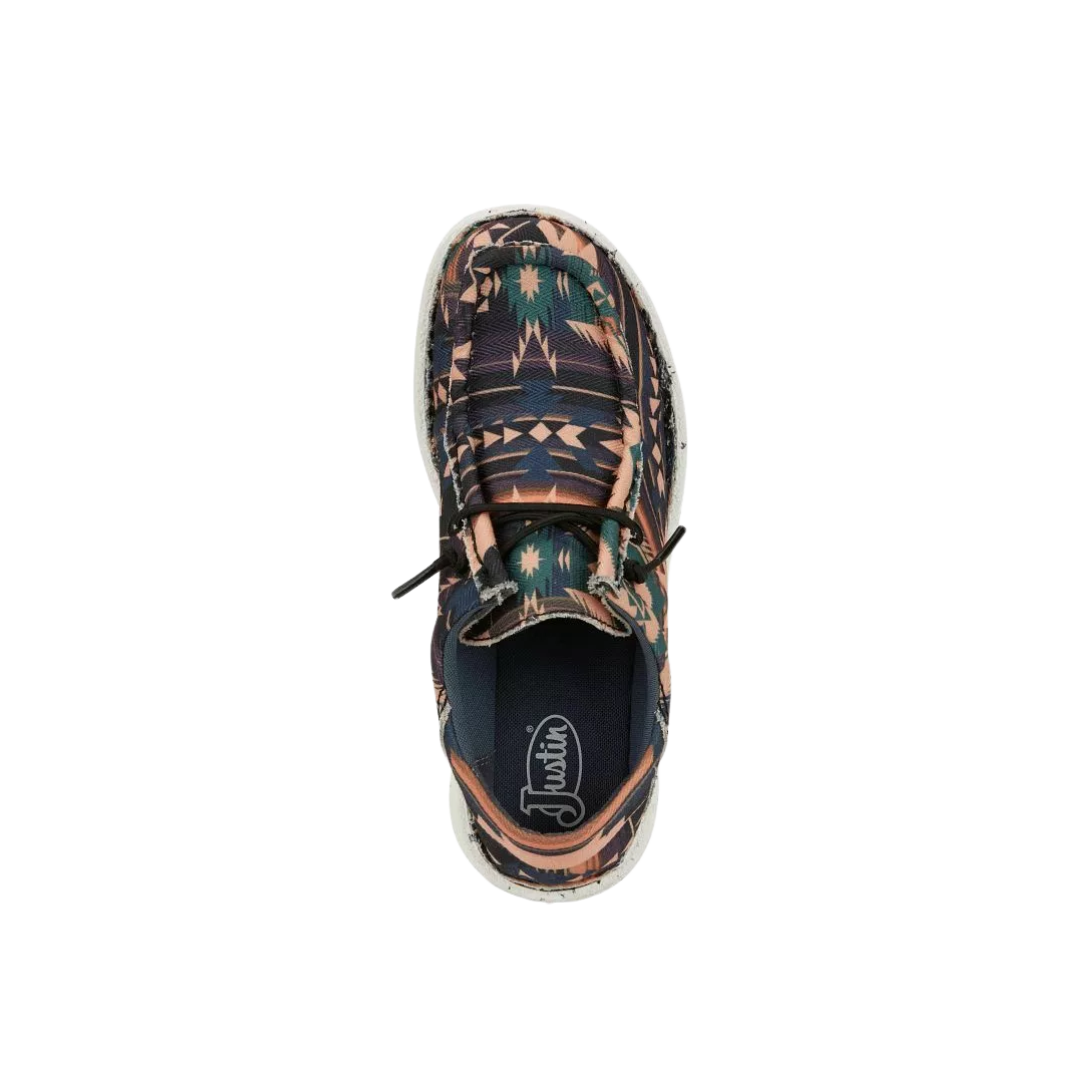 Justin Women's Hazer Print Prism Mocc Multicolor Shoe