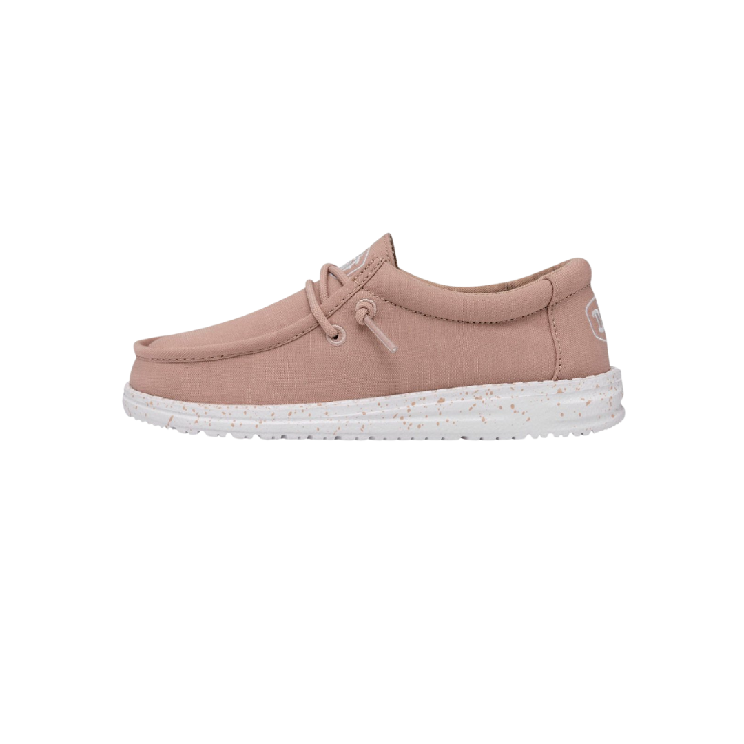 Hey Dude Youth Boy's Wally Canvas Tan Shoes
