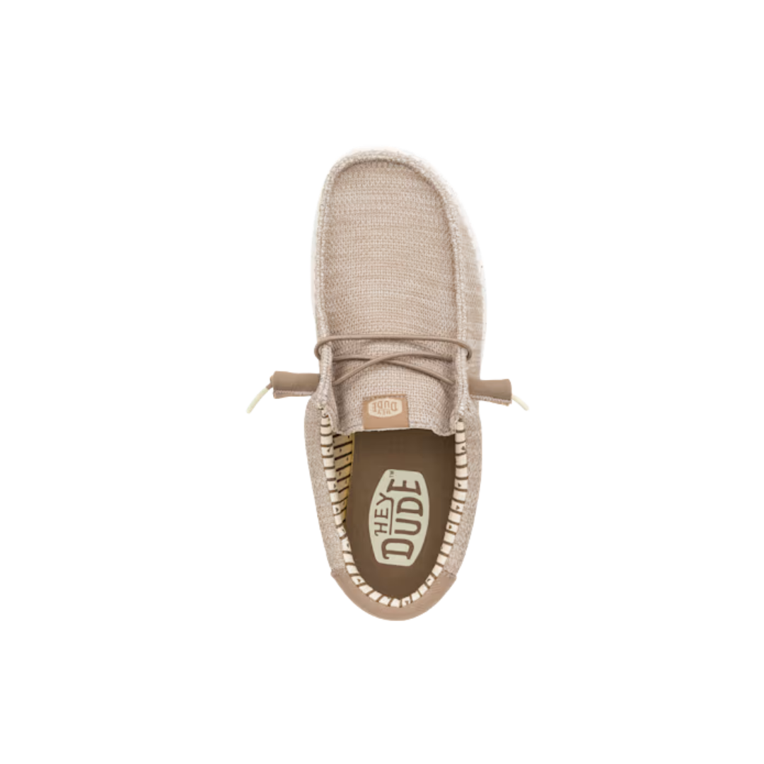 Hey Dude Men's Wally Stretch Sox Tan Shoes