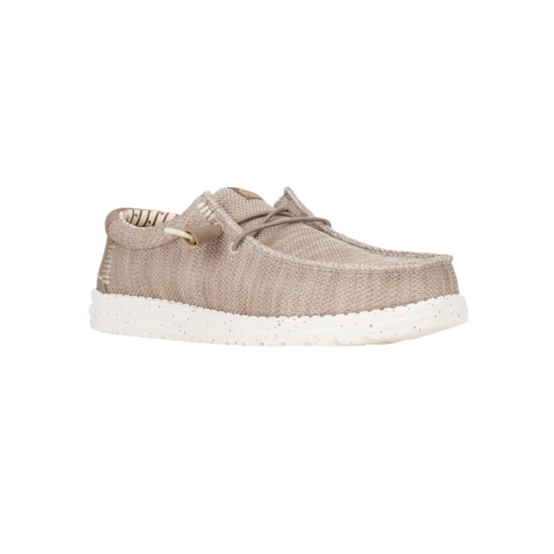 Hey Dude Men's Wally Stretch Sox Tan Shoes