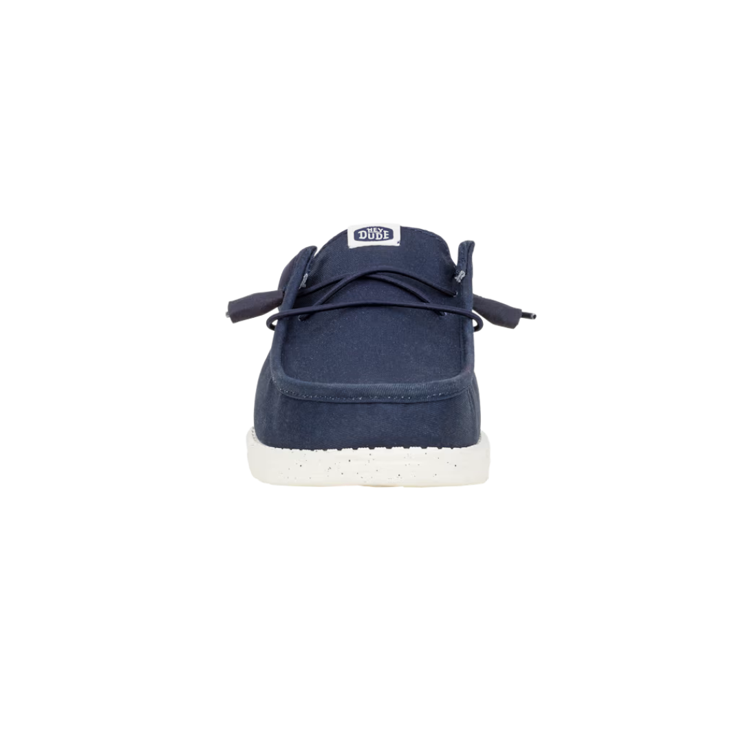Hey Dude Men's Wally Slip Canvas Navy Shoes