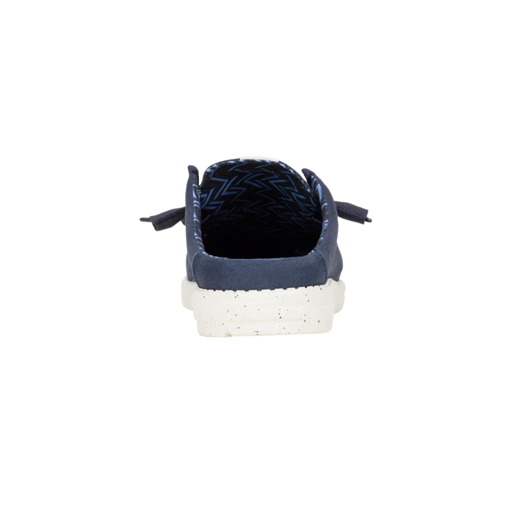 Hey Dude Men's Wally Slip Canvas Navy Shoes