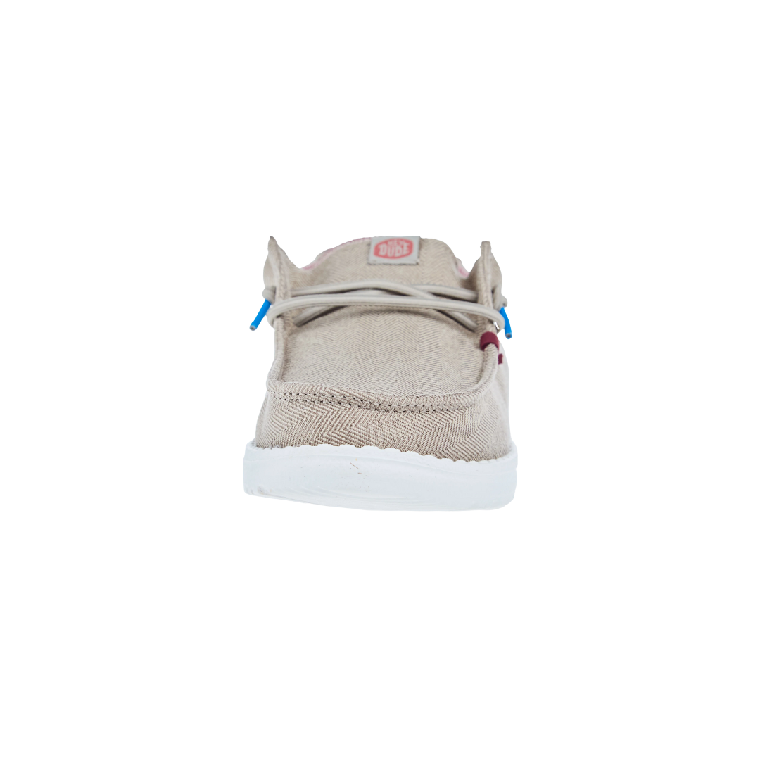 Hey Dude Youth Boy's Wally Herringbone Tan Shoes