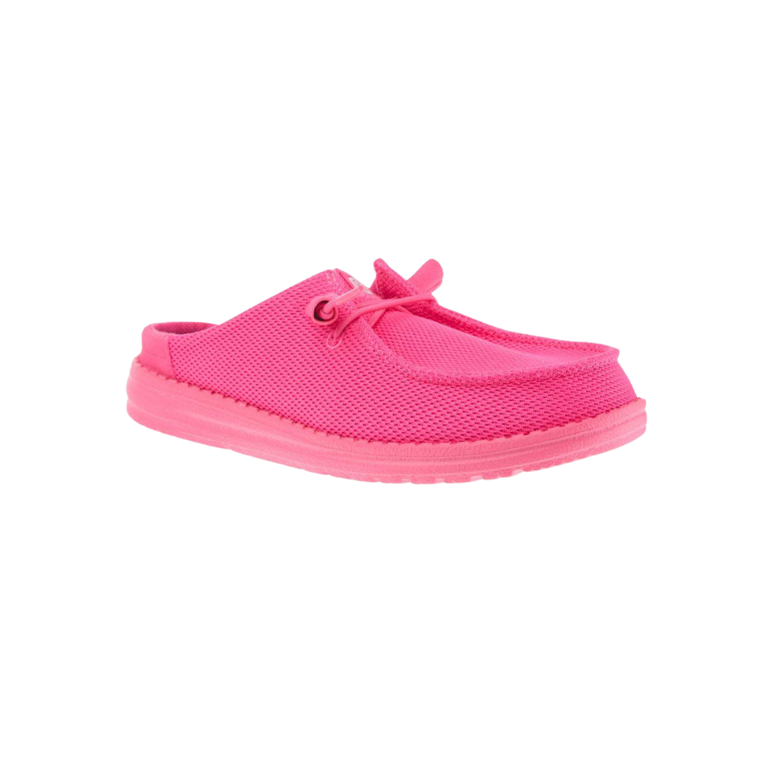 Hey Dude Women's Wendy Slip Mono Electric Pink Slippers