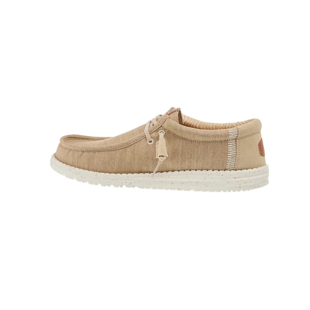 Hey Dude Men's Wally Elevated Basic Khaki Shoes