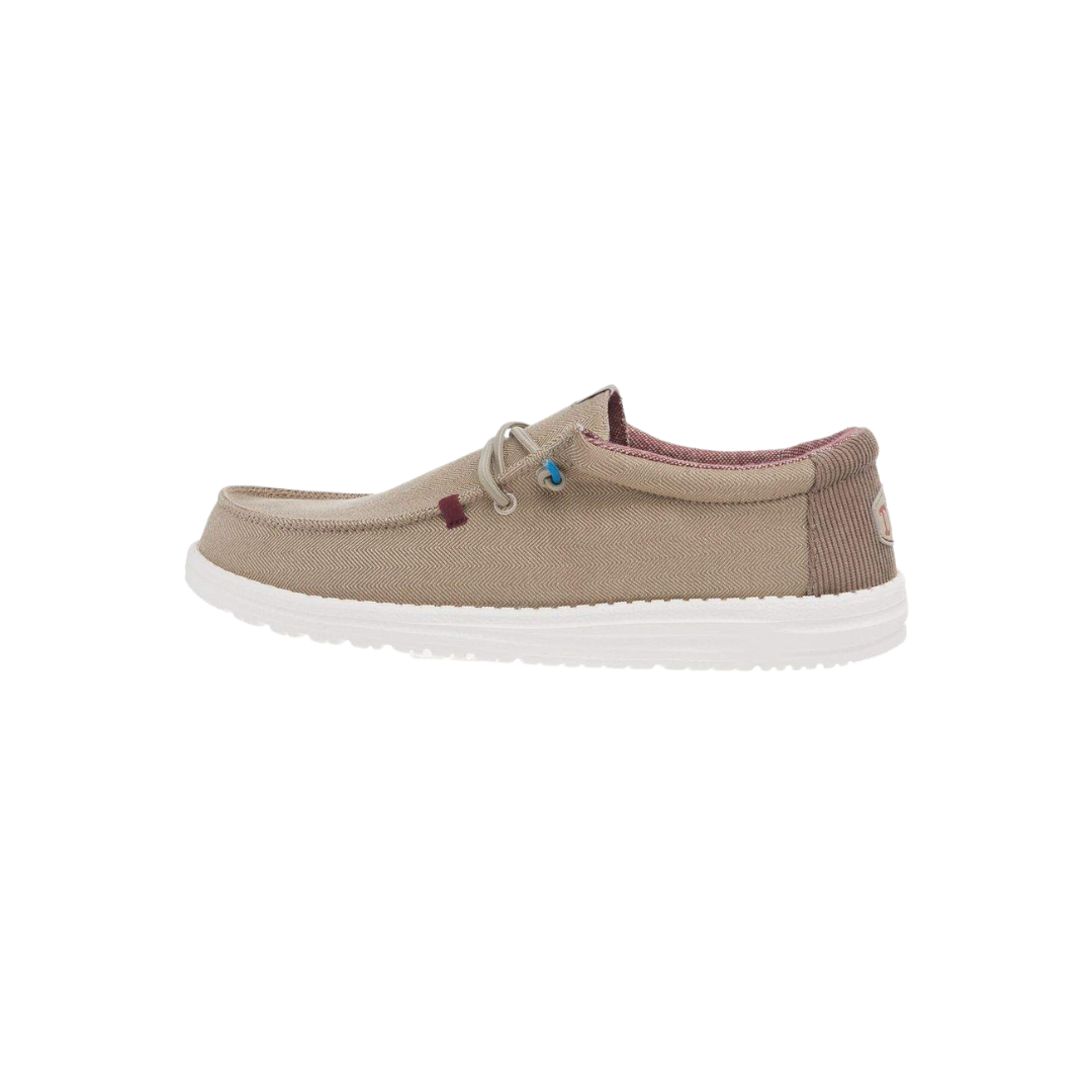 Hey Dude Men's Wally Herringbone Tan Shoes