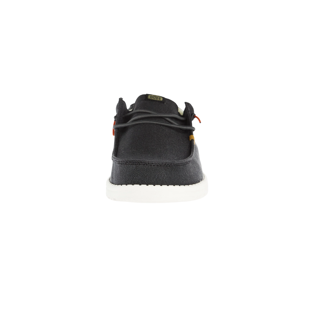Hey Dude Men's Wally Herringbone Grey Shoes
