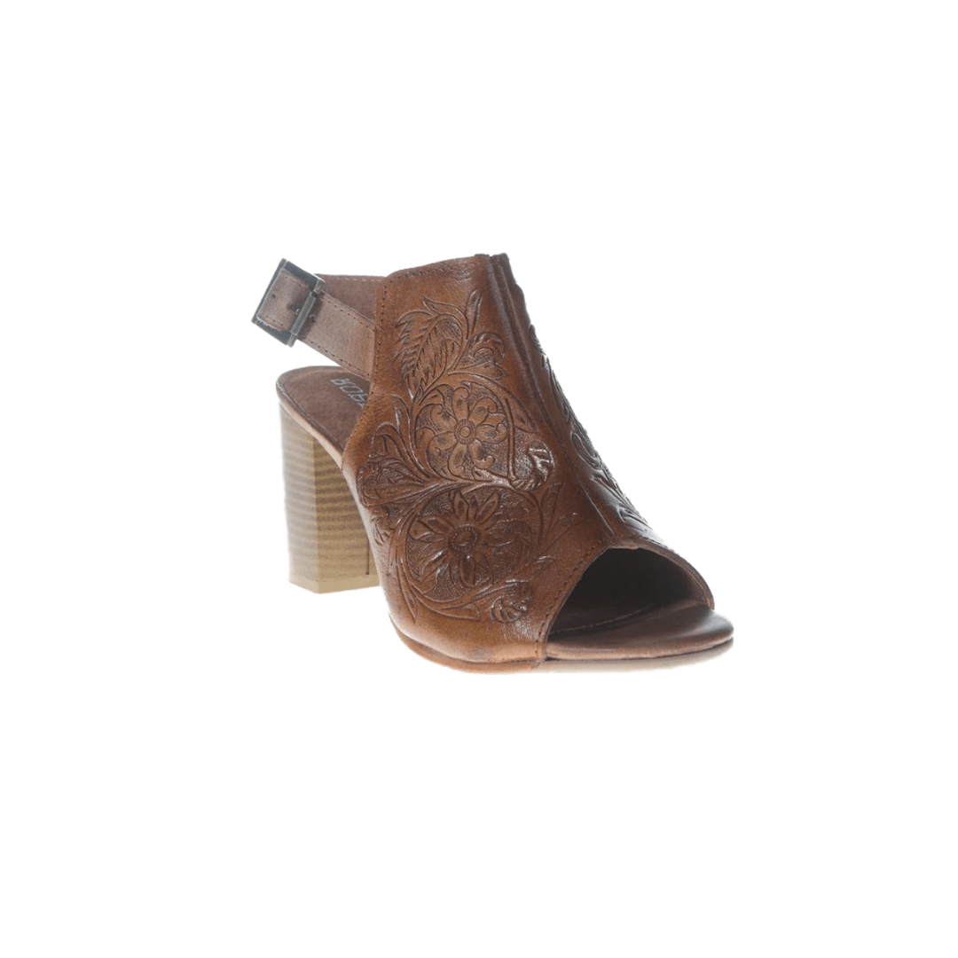 Roper Women's Brown Floral Tooled Leather Boots