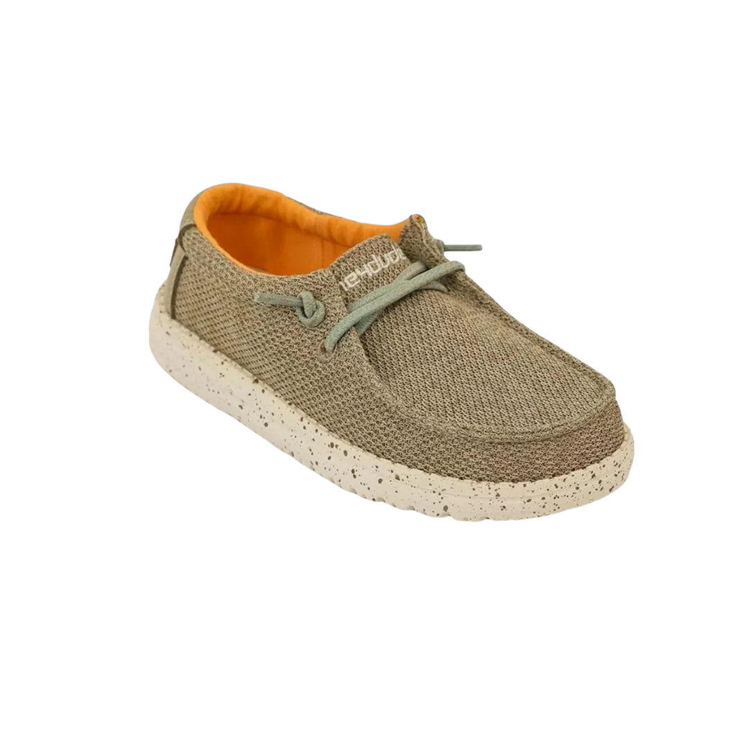 Hey Dude Youth Boy's Sox Sahara Slip On Light Brown Shoes