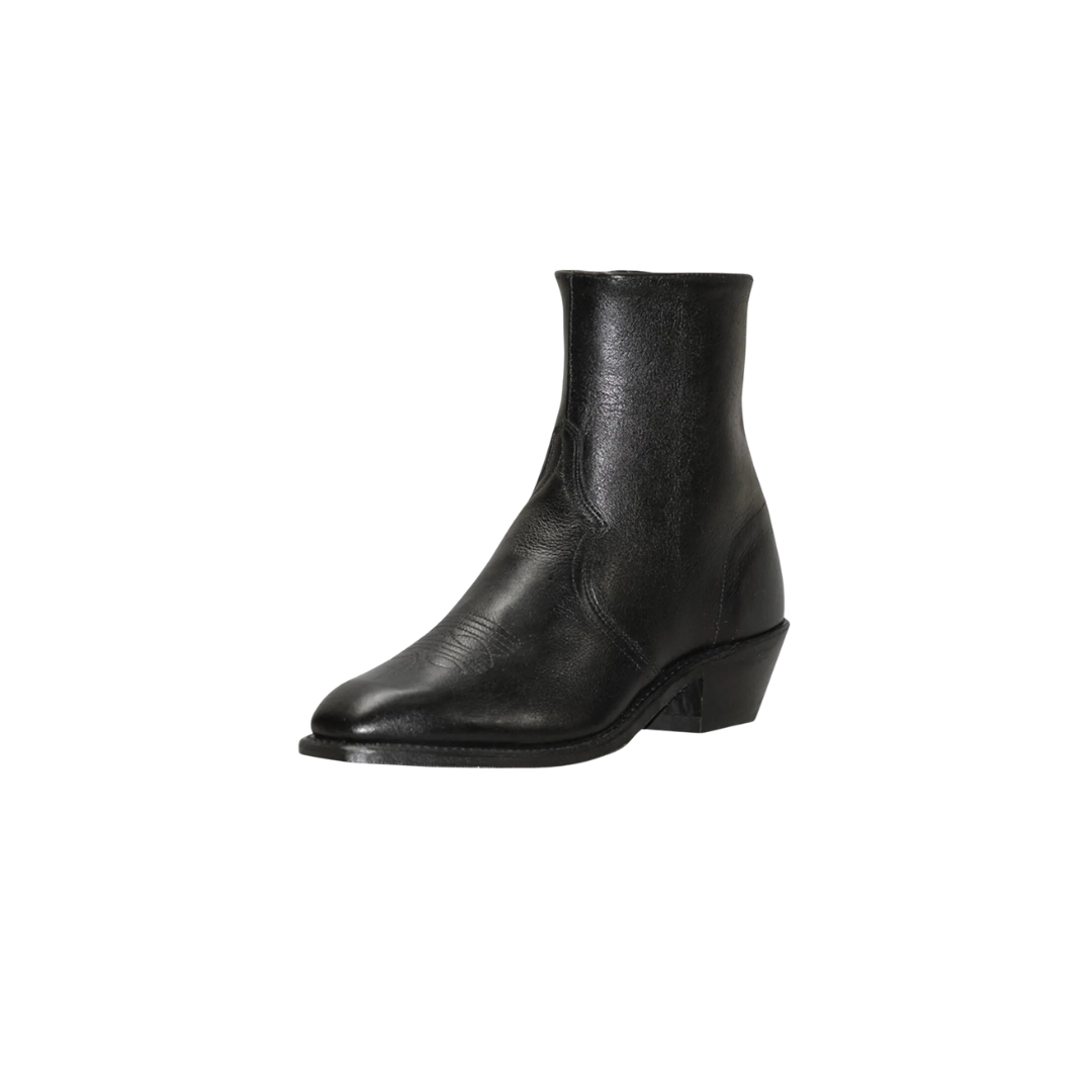 Abilene Men's Side Zip Western Black Boots