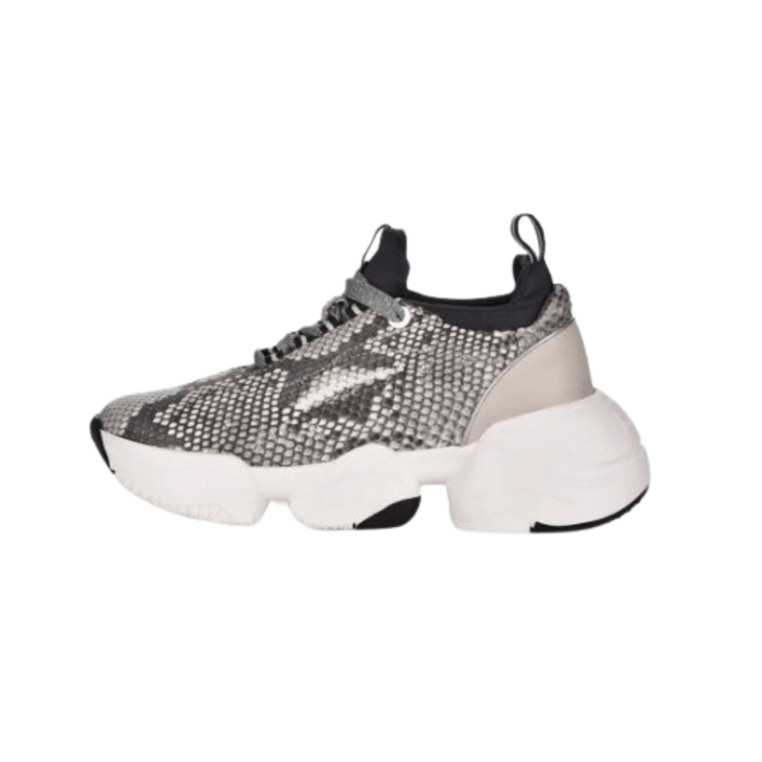 Cuadra Women's Genuine Python Grey Sneakers