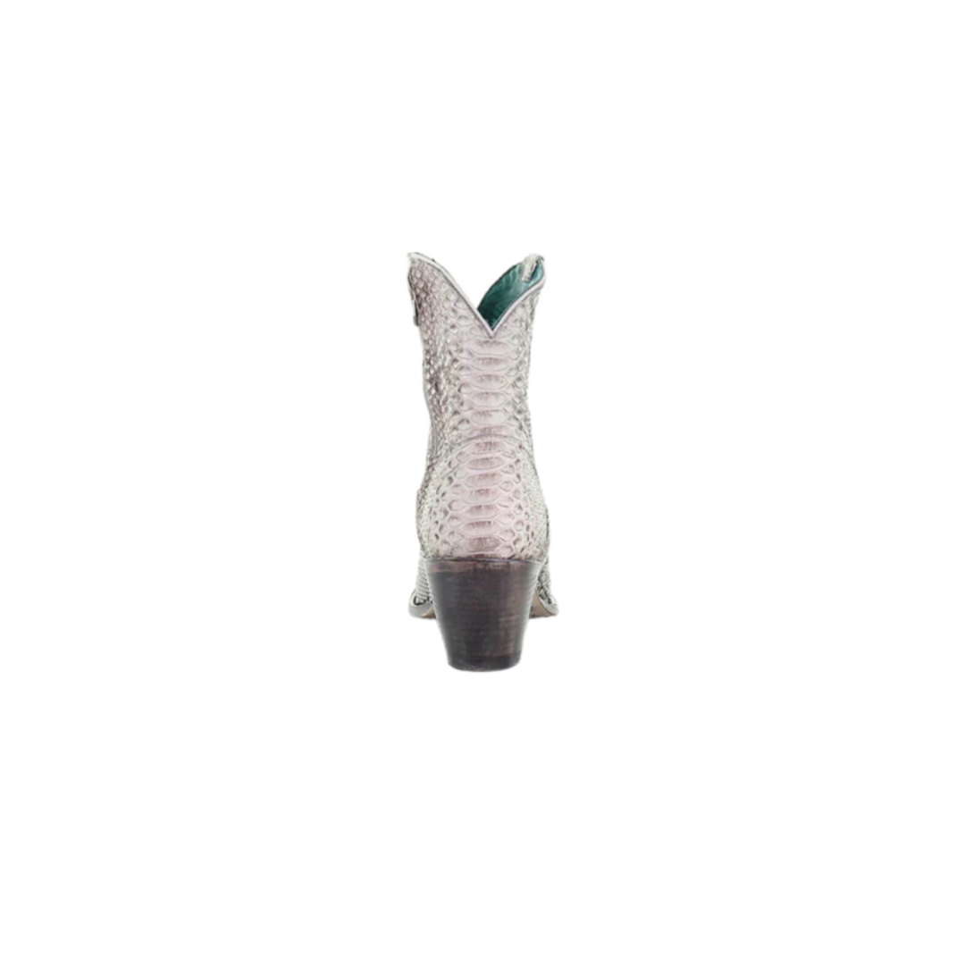 Corral Women's Python Zipper Ankle White Boots