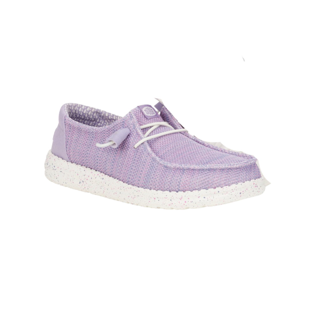 Hey Dude Women's Wendy Stretch Sox Lilac Shoes