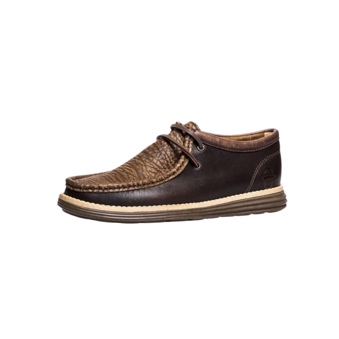 Roper Footwear Men's Oiled Distressed Bullhide Lace Up Casual Shoes