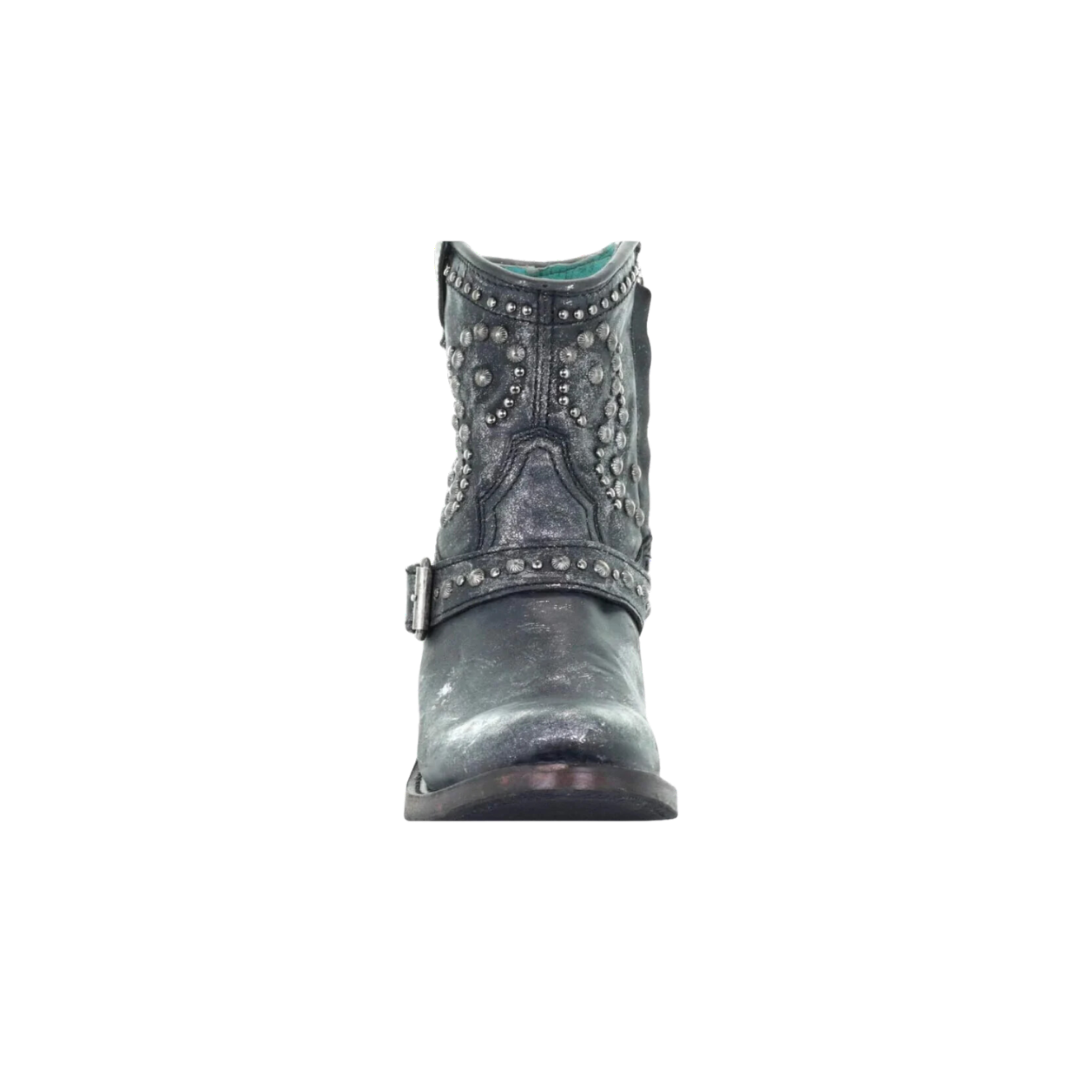 Corral Women's Harness And Studs Ankle Black Booties