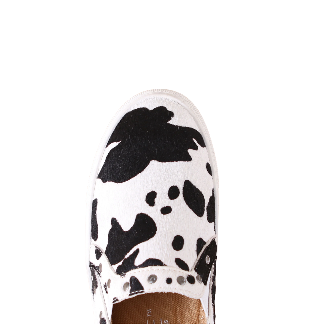 Corky Women's Cow Pine Top Slip On Animal Multicolor Shoes