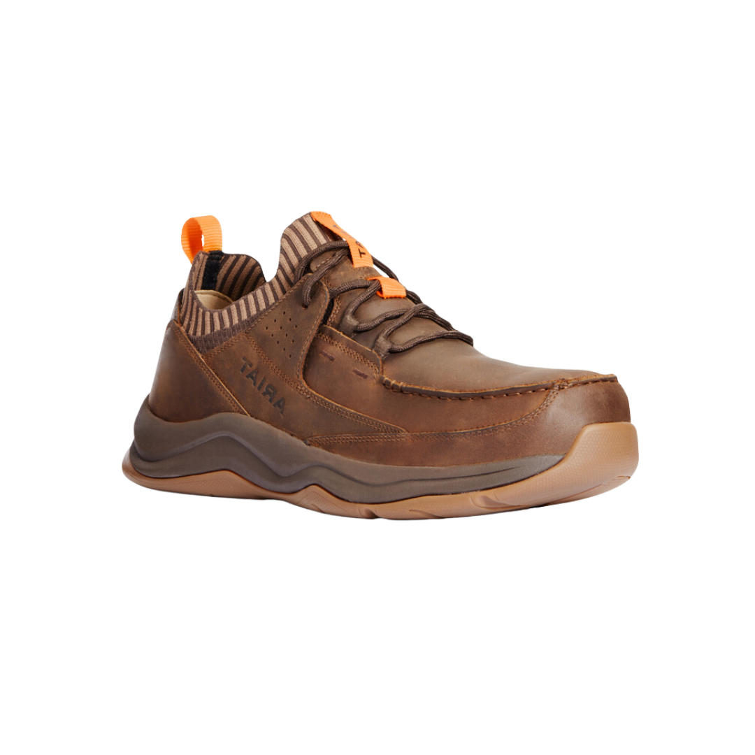 Ariat Men's Working Mile Composite Safety Distressed Brown Shoes