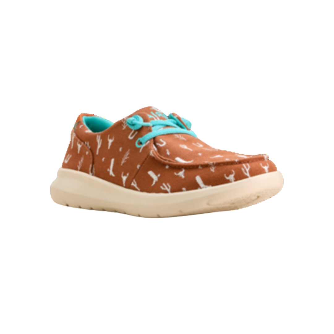 Ariat Women's Hilo Doodle Sorrel Western Shoe