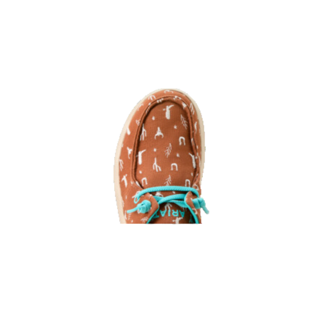 Ariat Women's Hilo Doodle Sorrel Western Shoe