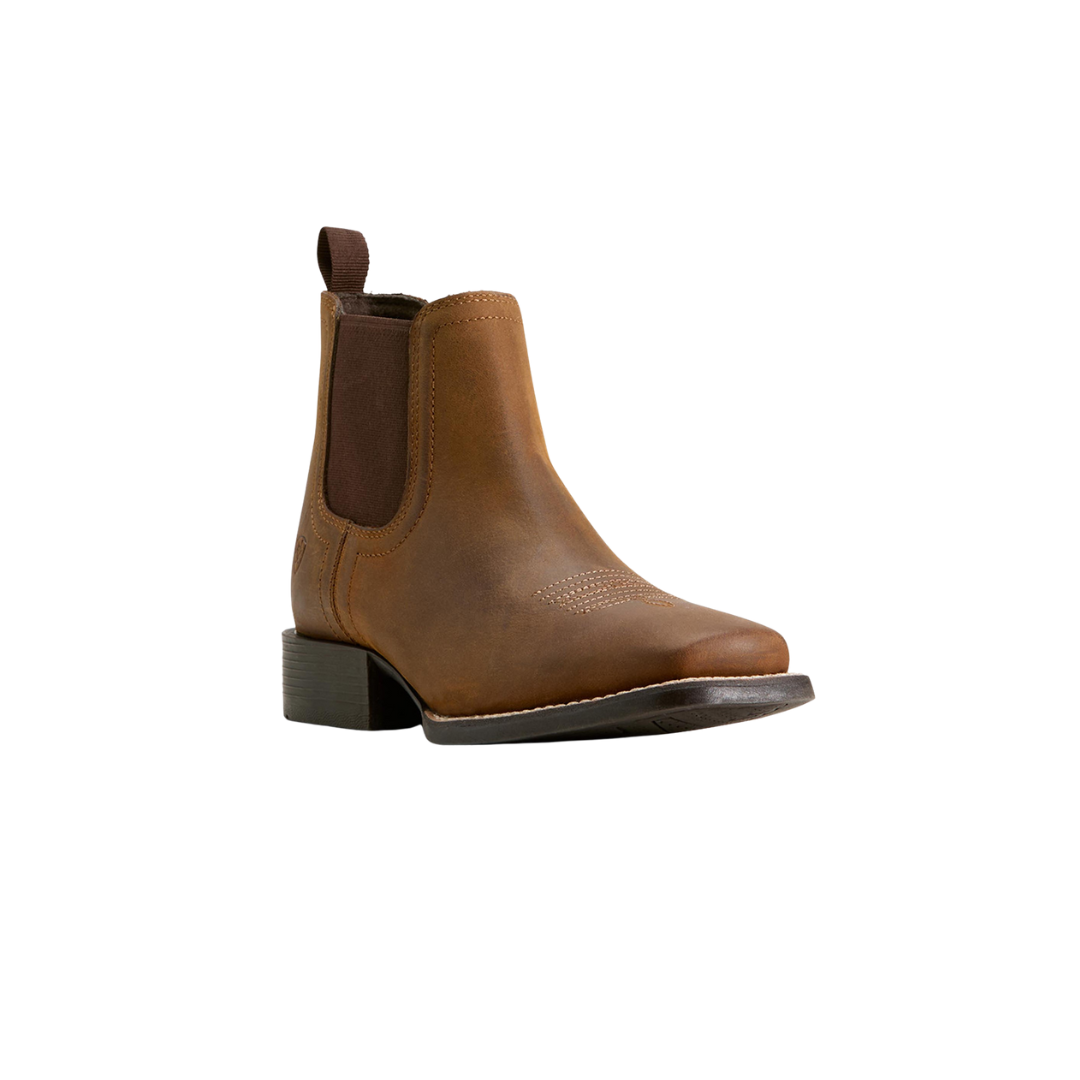 Ariat Youth Boy's Booker Chelsea Distressed Brown Boots