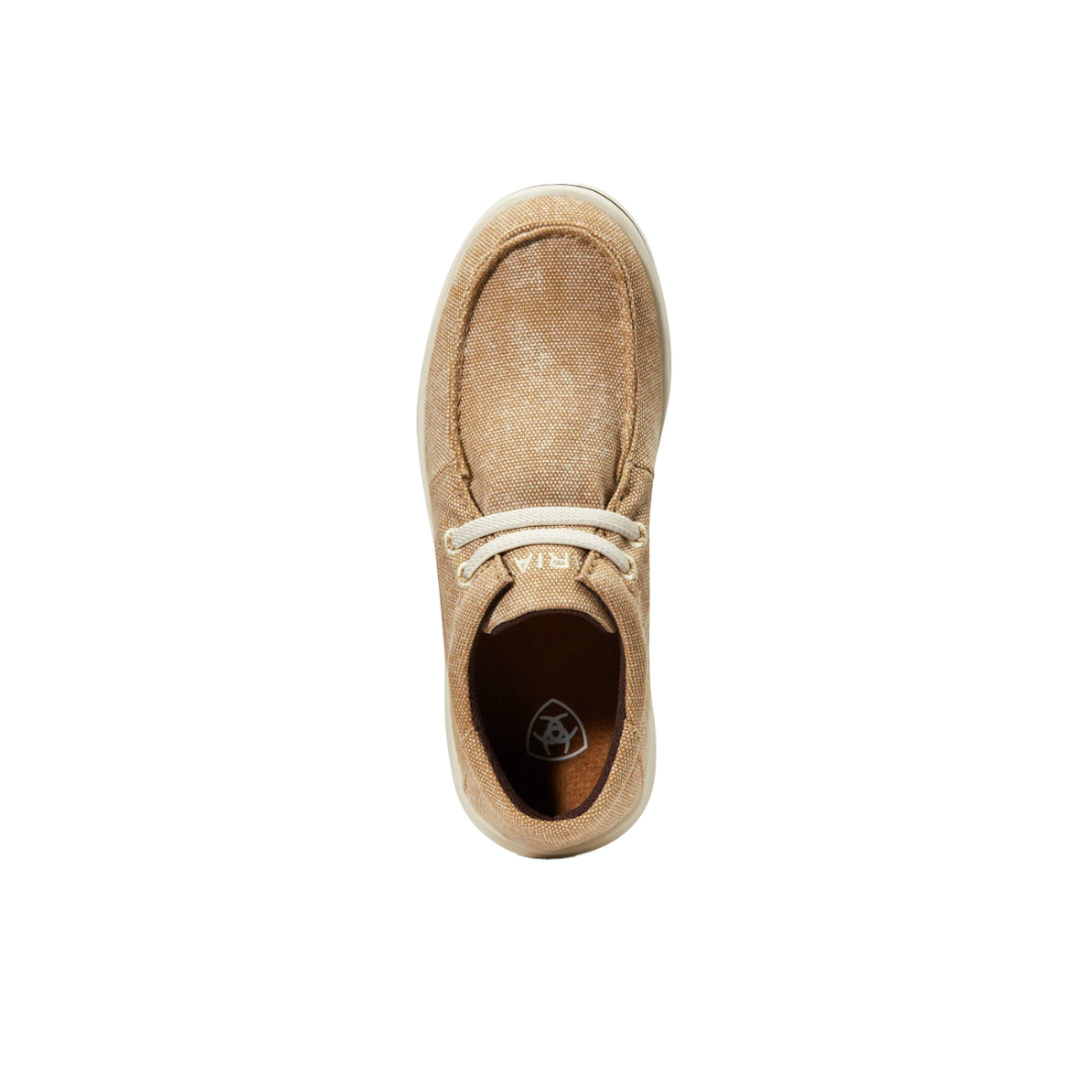 Ariat Youth Girl's Hilo Stretch Laces Tan Distressed Brown Shoes