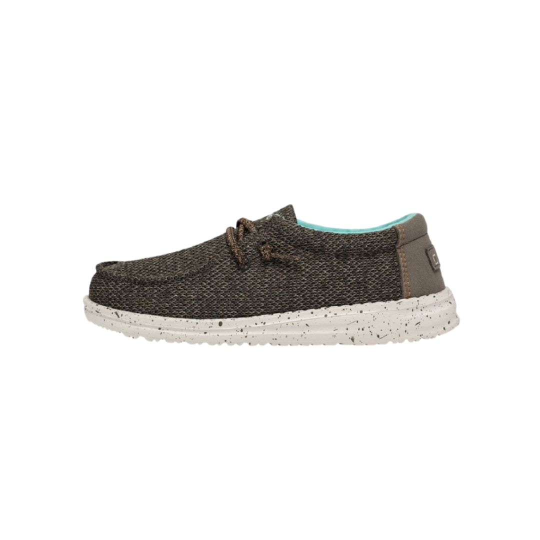Hey Dude Youth Boy's Wally Sox Musk Brown Shoes