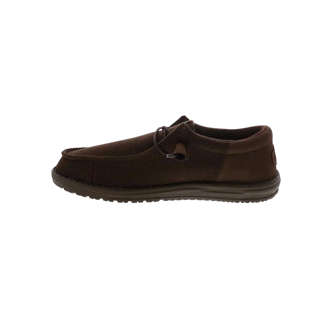 Hey Dude Men's Wally Funk Mono Chocolate Shoes