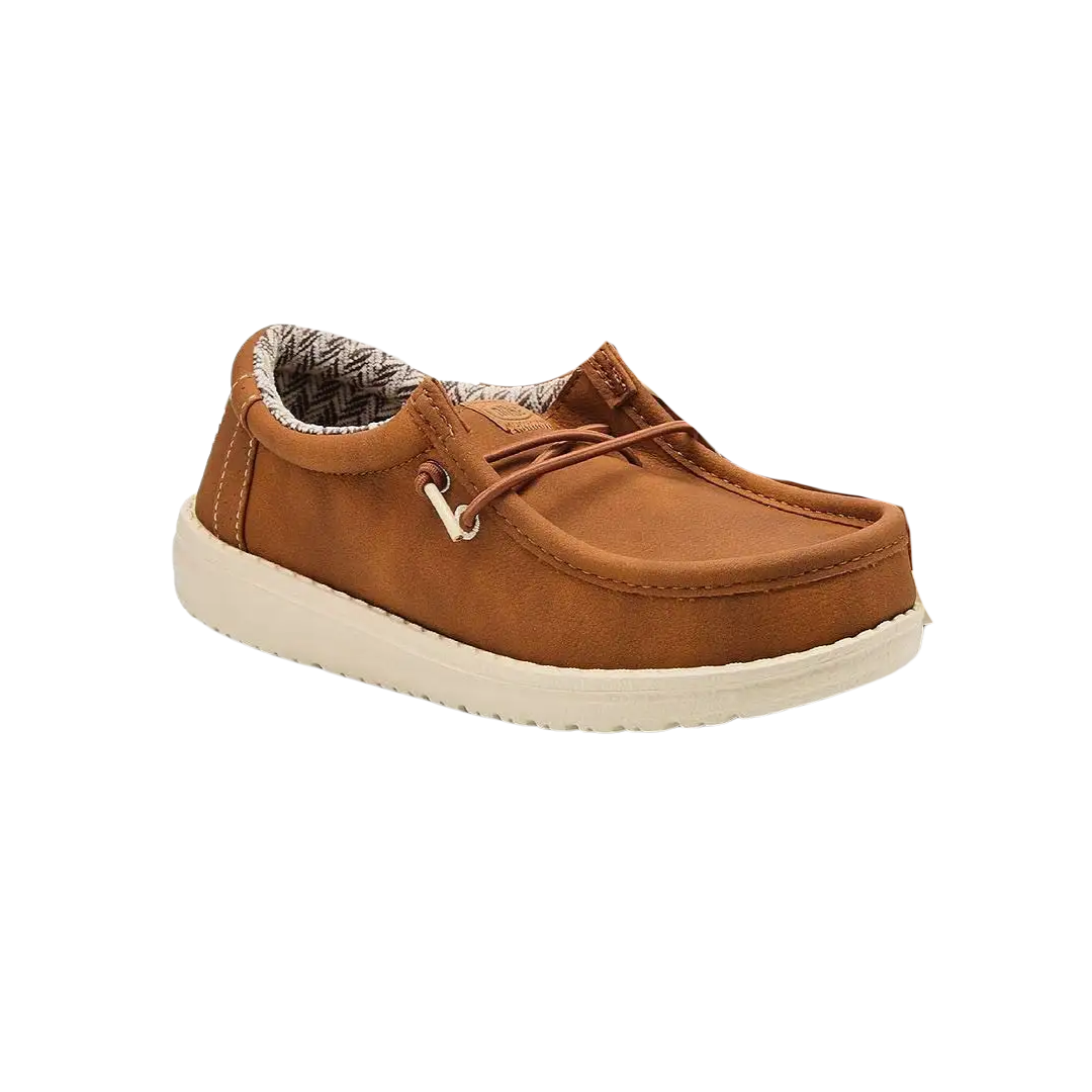 Hey Dude Youth Boy's Wally Classic Tan Shoes