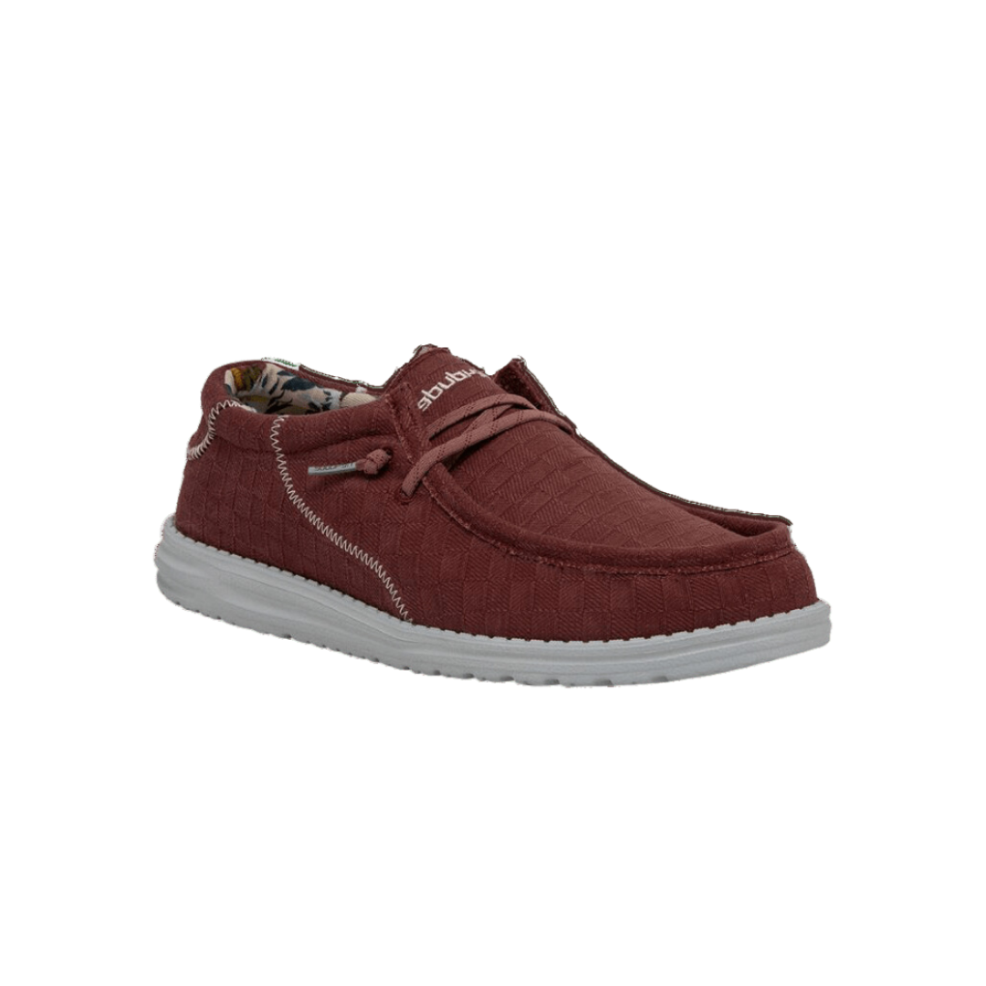 Hey Dude Men's Wally Sox Red Slip On Red Shoes