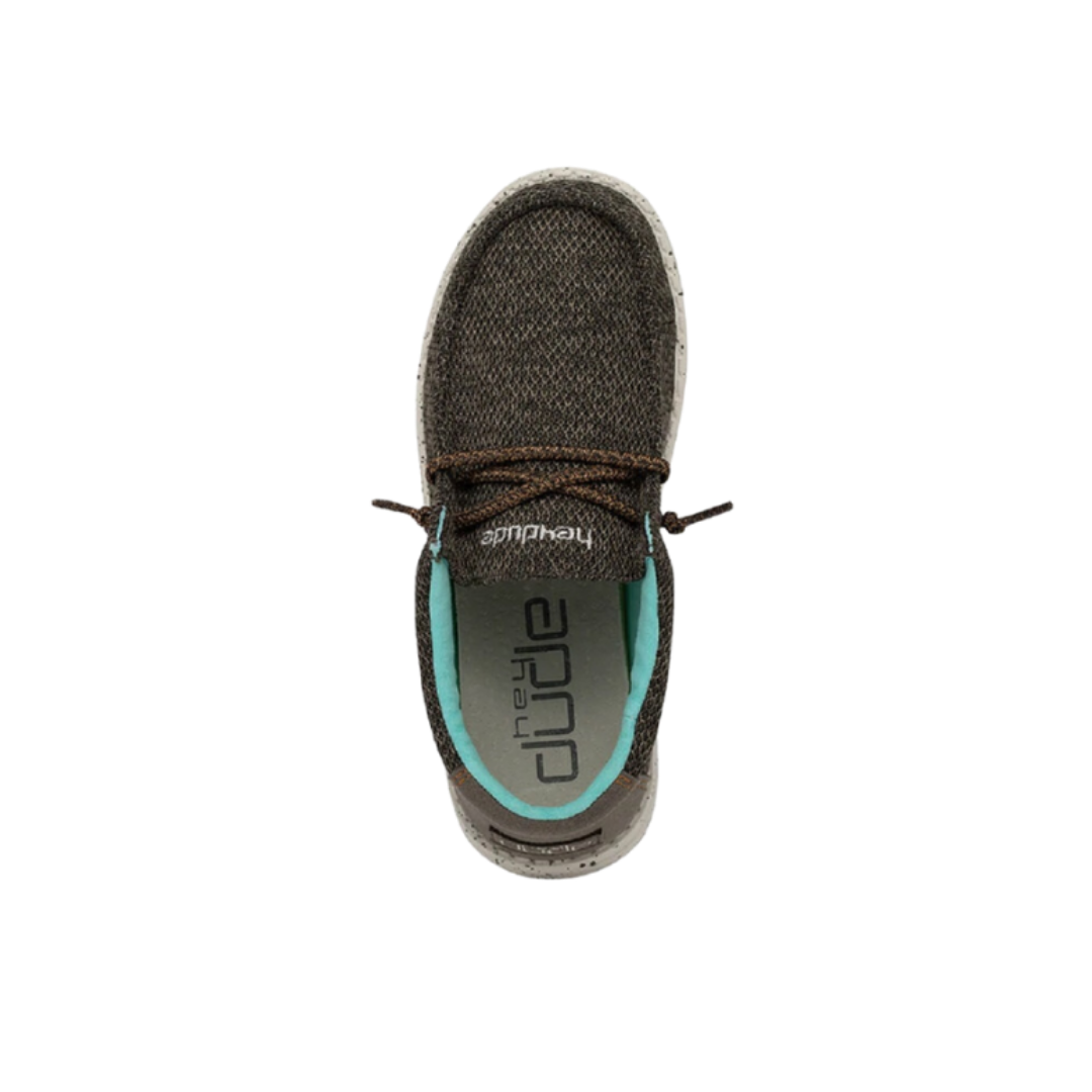 Hey Dude Youth Boy's Wally Sox Musk Brown Shoes